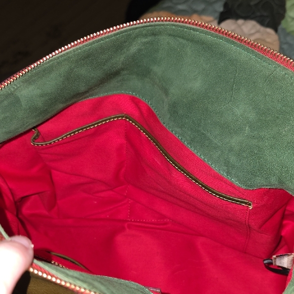 Dooney & Bourke Olive Green Satchel - Picture 7 of 12